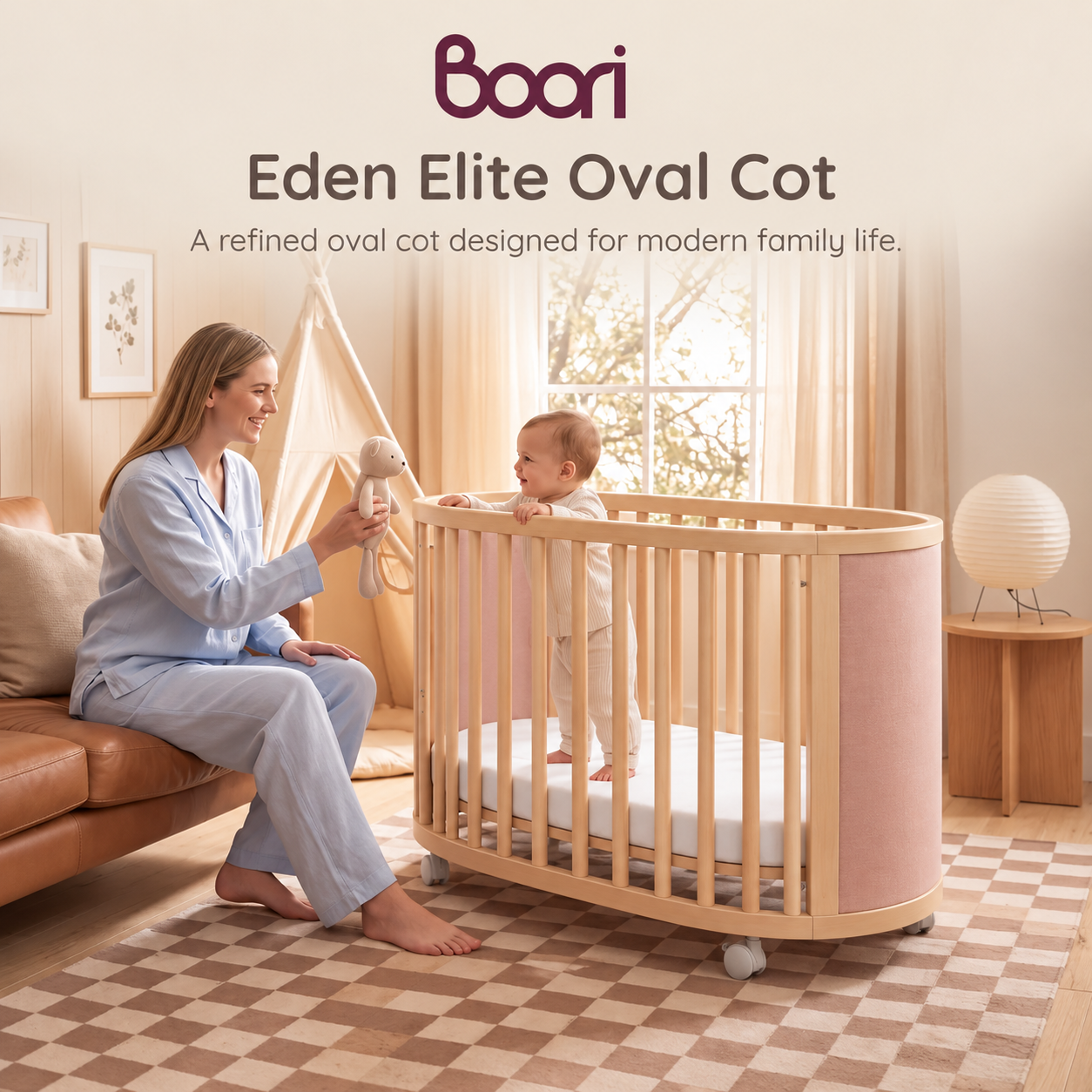 Eden Elite Oval Cot